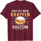 Das Ist Mein Krapfen Fancy Dress , black T-Shirt - T-Shirt | Maroon