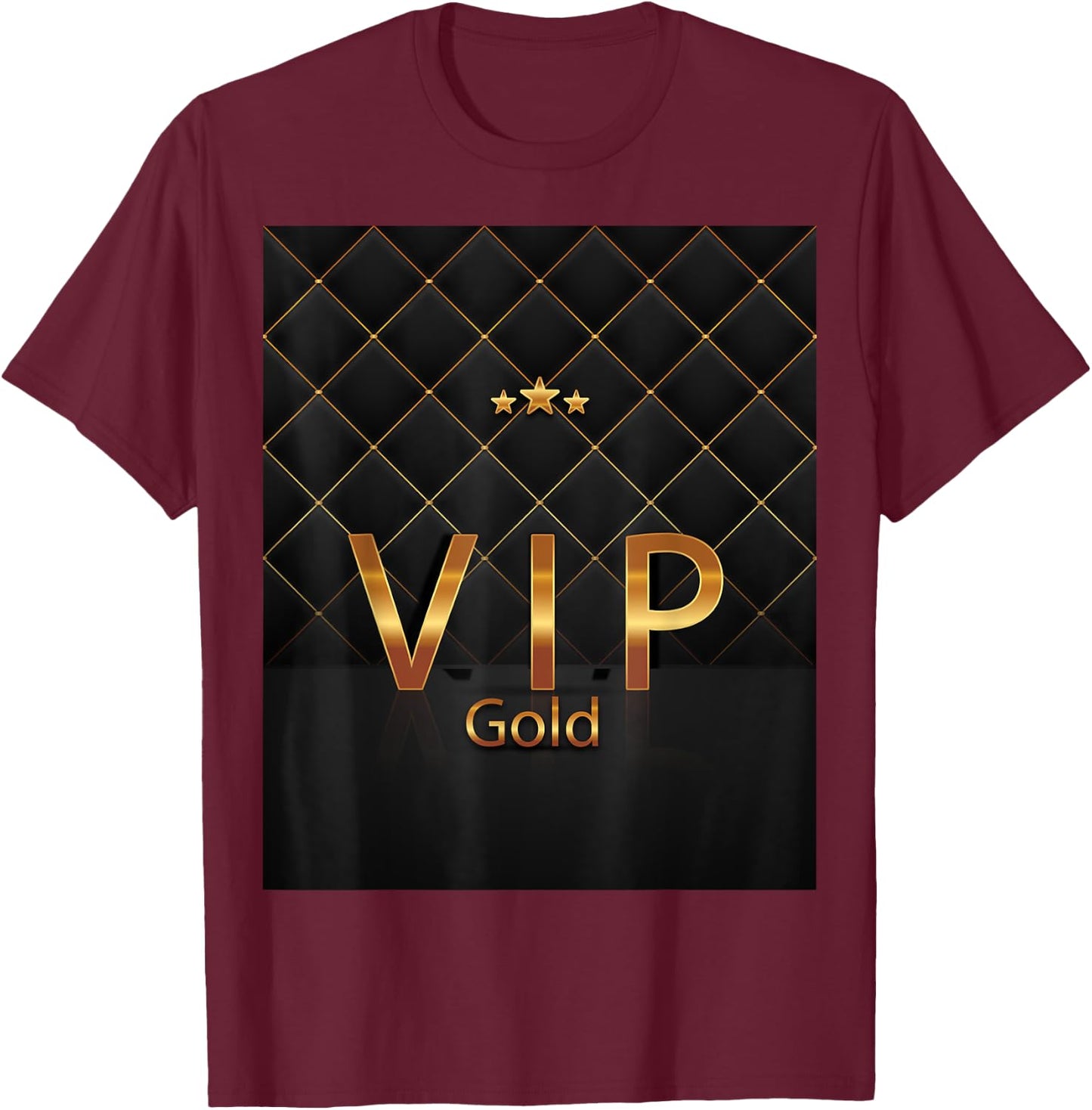 Cute VIP Gold , black T-Shirt - T-Shirt | Maroon