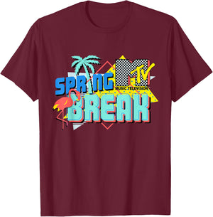 MTV - Spring Break TV T-Shirt - T-Shirt | Maroon