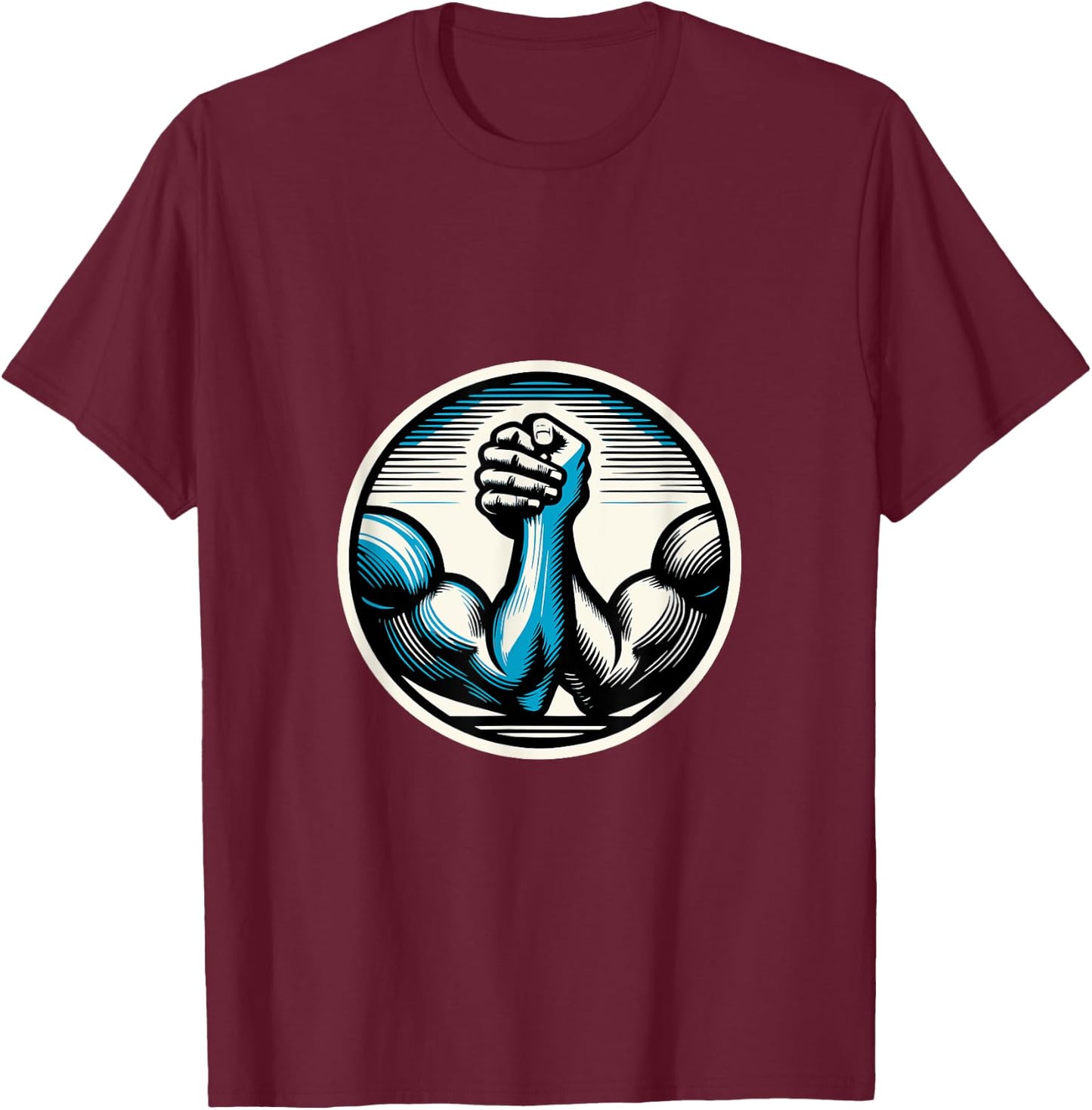 Arm Wrestling Ampress T-Shirt - T-Shirt | Maroon