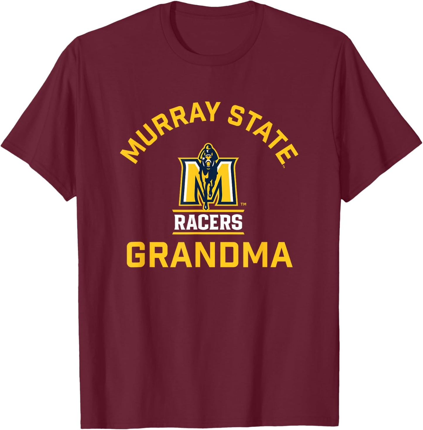 Murray State University Racers Arched Grandma T-Shirt - T-Shirt | Maroon