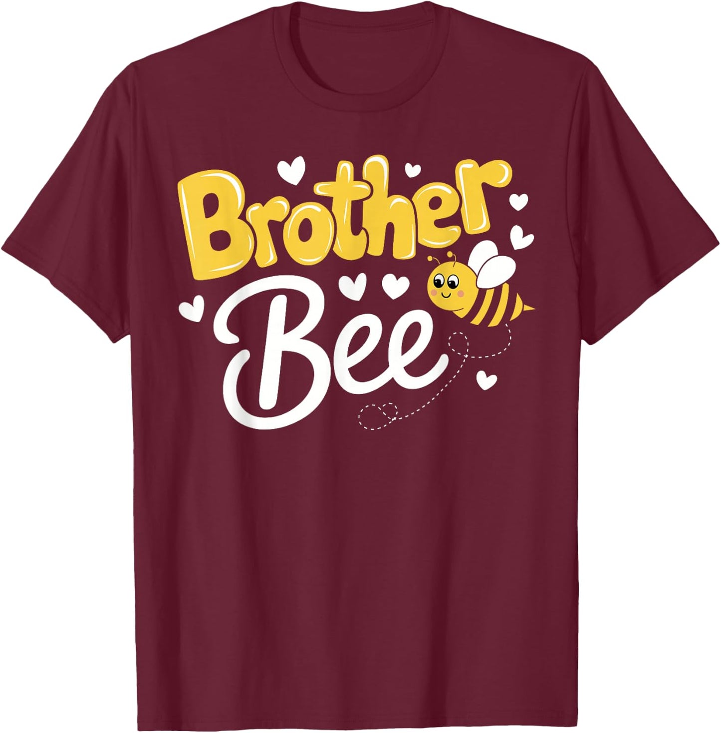 Brother Bee Family Matching Beekeeper Sweet Bee and Brother T-Shirt - T-Shirt | Maroon