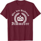 Ehre dem Handwerk - Zimmerer Ährenkranz mit Zunftzeichen T-Shirt - T-Shirt | Maroon