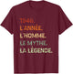 1946 Year Man Myth Legend Birthday Vintage 1946 T-Shirt - T-Shirt | Maroon