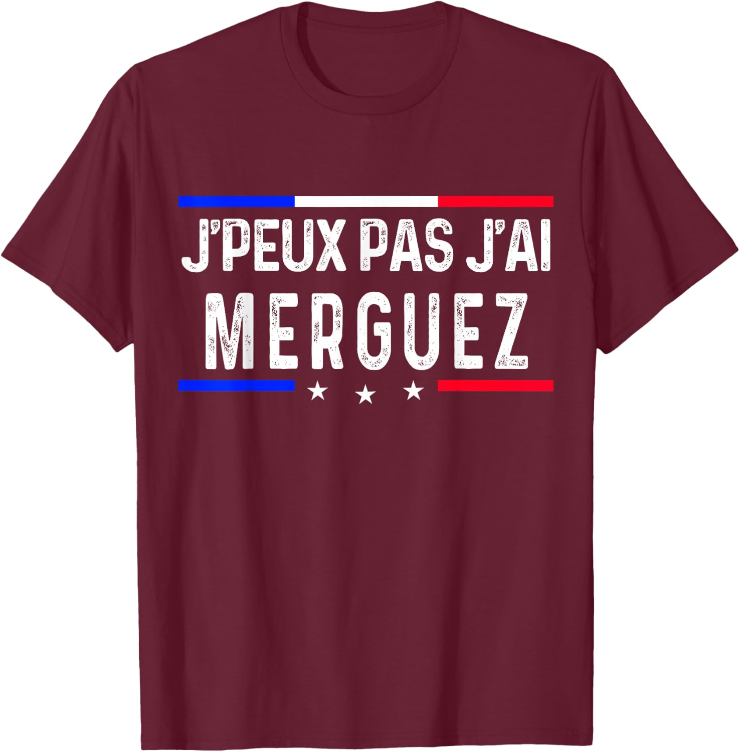 Je peux pas j'ai merguez T-Shirt - T-Shirt | Maroon