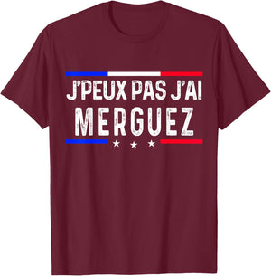 Je peux pas j'ai merguez T-Shirt - T-Shirt | Maroon