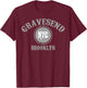 Cool - Gravesend Brooklyn NYC T-Shirt - T-Shirt | Maroon