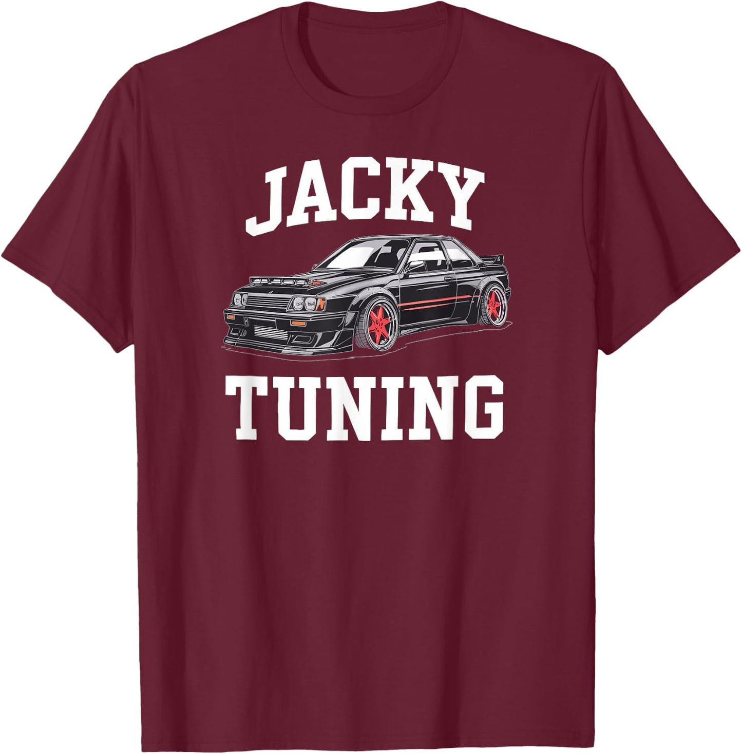 Jacky Tuning , Black, S T-Shirt - T-Shirt | Maroon