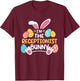Im The Receptionist Bunny Front Desk Officer Easter T-Shirt - T-Shirt | Maroon