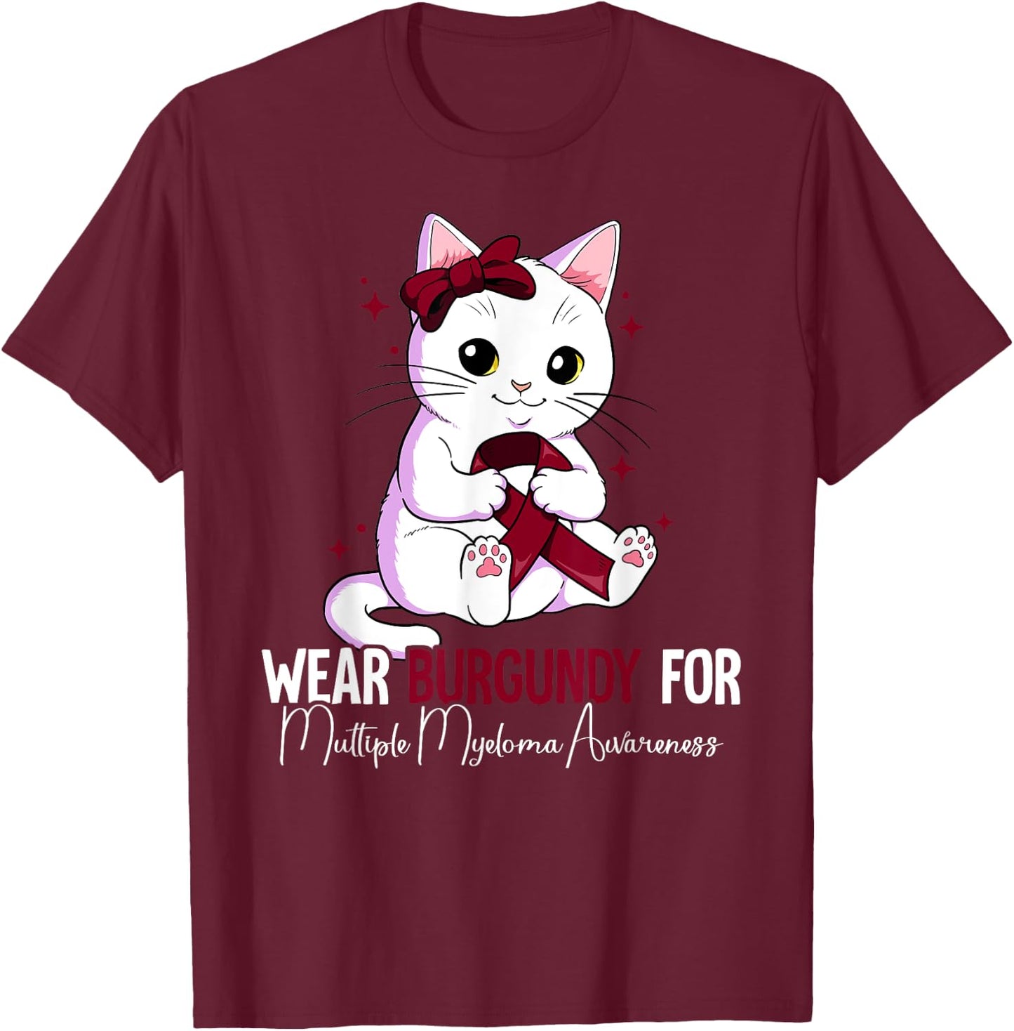 Multiple Myeloma Awareness T-Shirt - T-Shirt | Maroon