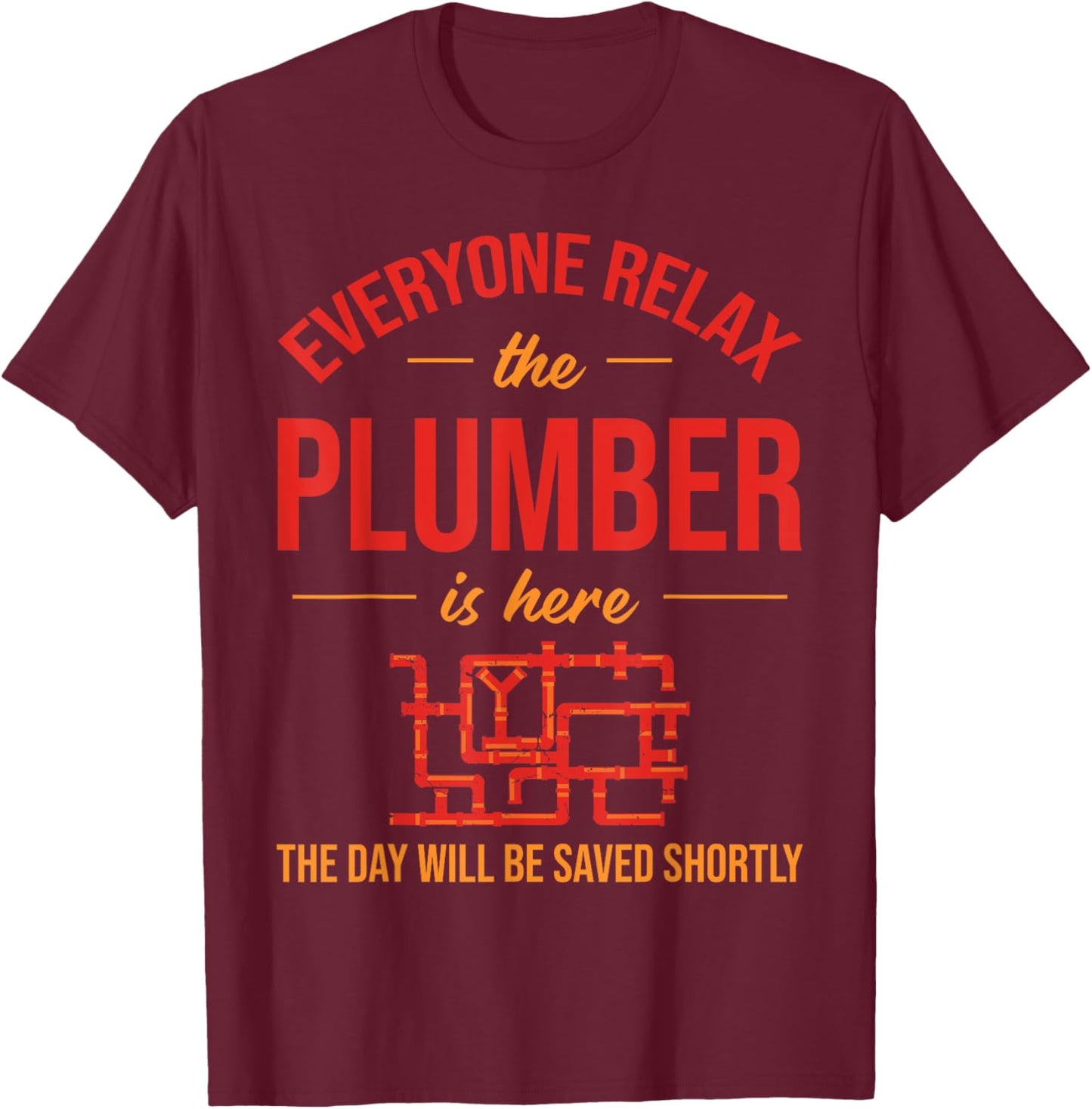 Plumbing Enthusiast Best Plumber Funny plumber T-Shirt - T-Shirt | Maroon