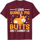 I like guinea pig butt and I can't lie T-Shirt - T-Shirt | Maroon