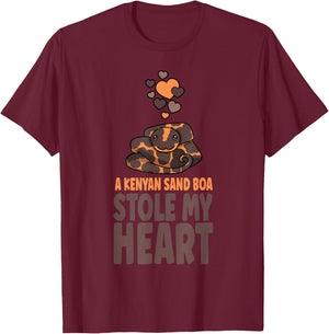 Cute Boa Owner A Kenyan Sand Boa Stole My Heart T-Shirt - T-Shirt | Maroon
