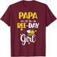 Papa Of The Bee Day Girl Hive Party Matching Birthday T-Shirt - T-Shirt | Maroon