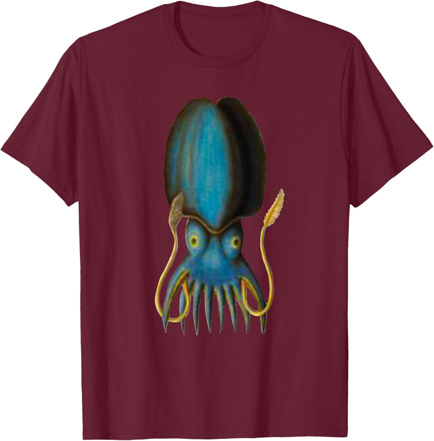 Squid Shirt Funny Awesome Squid T-Shirt - T-Shirt | Maroon