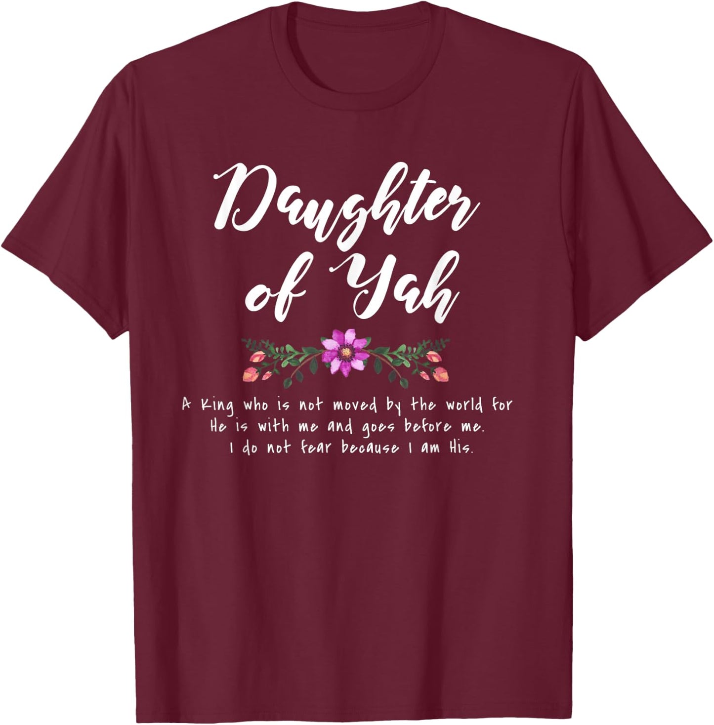 Daughter of Yah Hebrew Roots T-Shirt - T-Shirt | Maroon