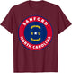 Sanford North Carolina NC Flag Badge Roundlet Souvenir T-Shirt - T-Shirt | Maroon