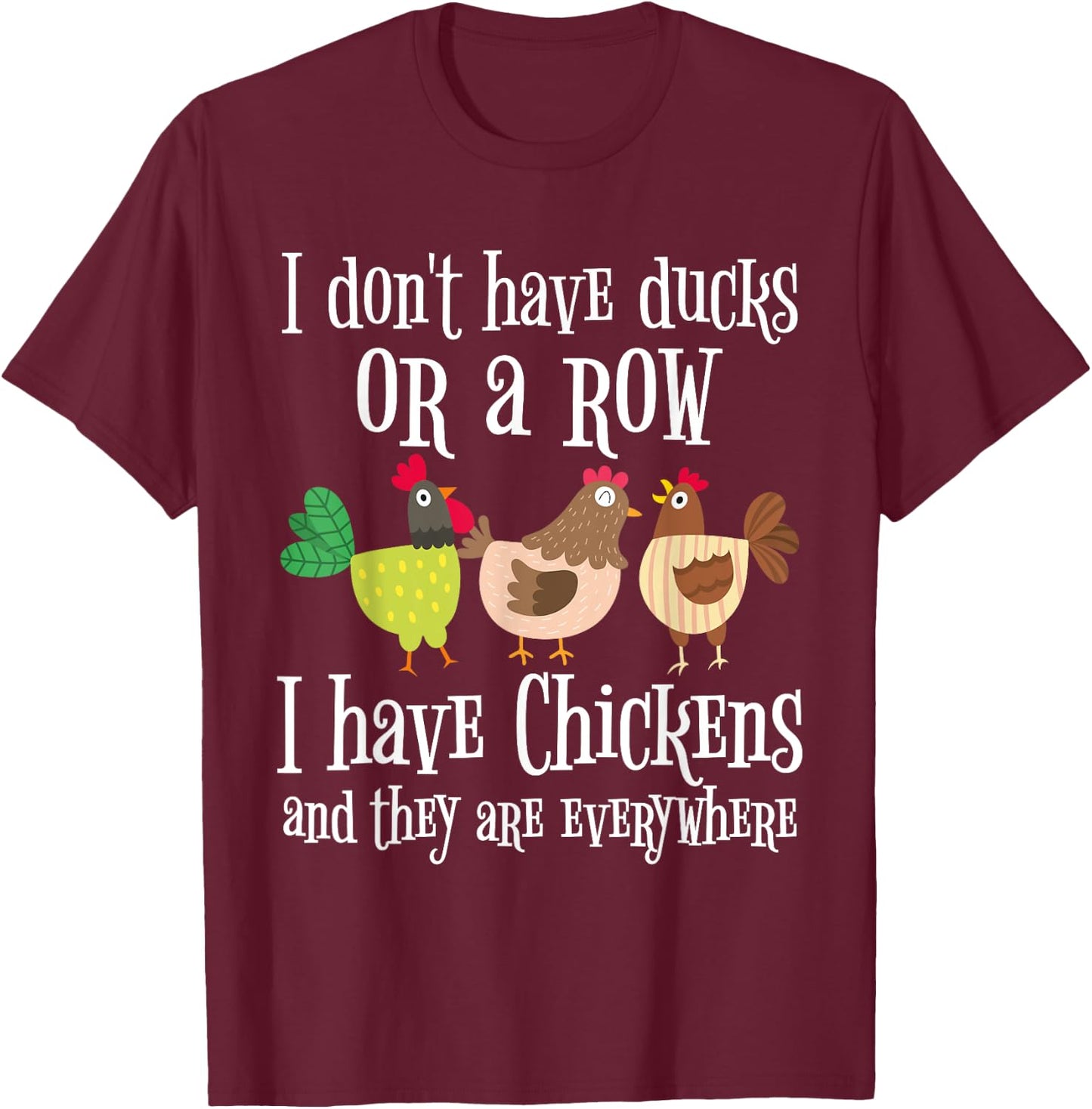 Funny Chicken Lover Graphic and Men Chicken Farmer T-Shirt - T-Shirt | Maroon