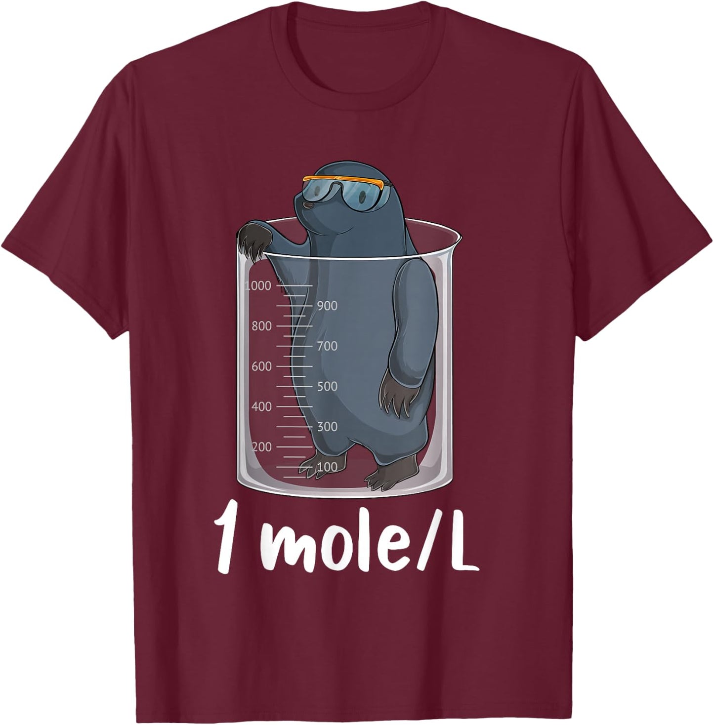 Funny Chemistry Chemist Student Science Teacher Moles Women T-Shirt - T-Shirt | Maroon