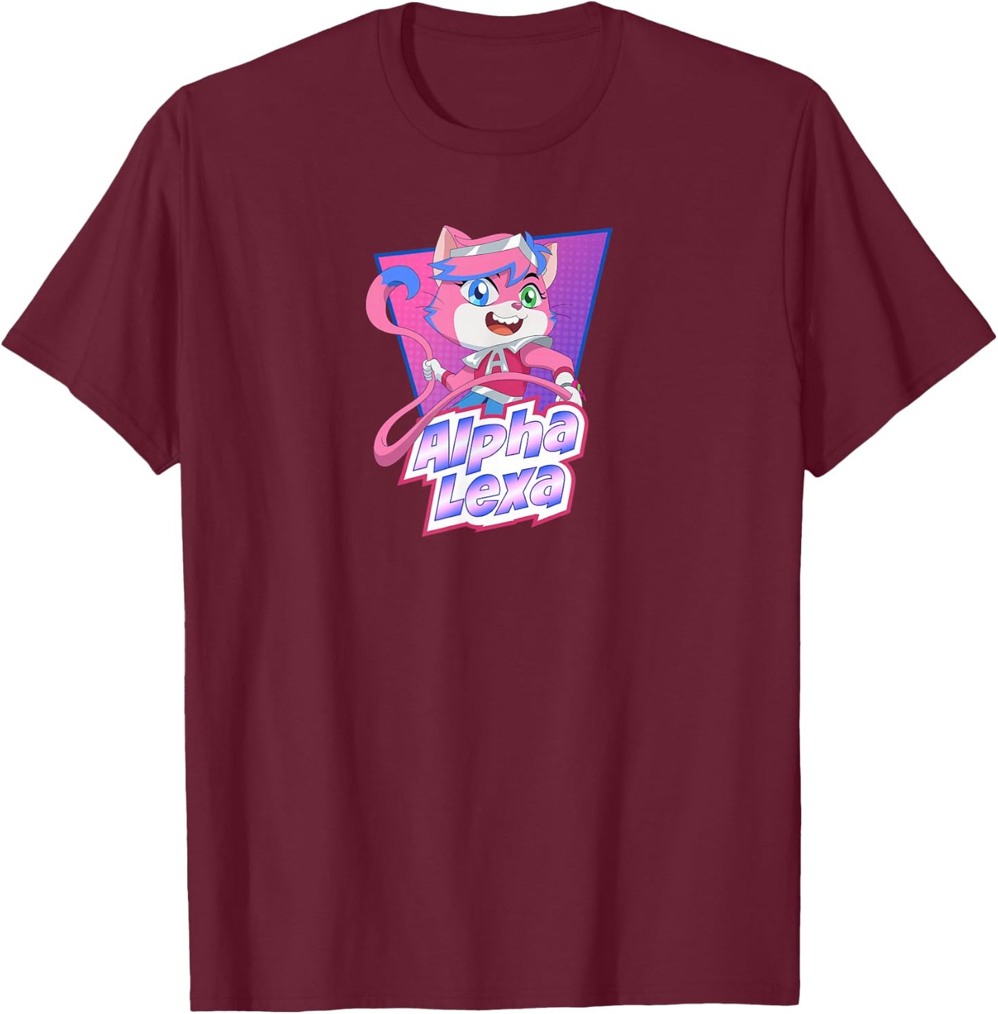 Ryan's World the Movie Alpha Lexa T-Shirt - T-Shirt | Maroon