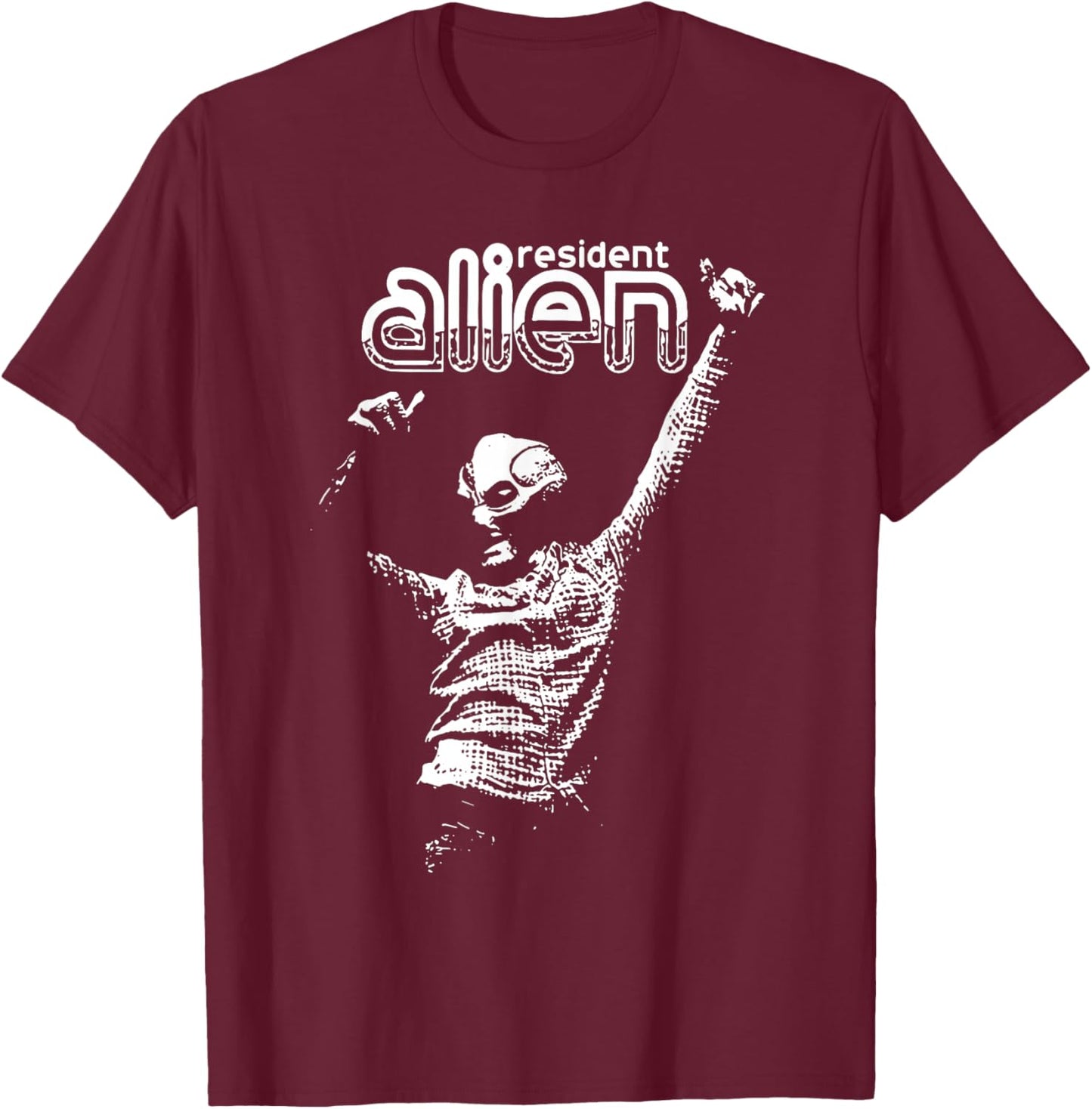 Alien Resident , Black, S T-Shirt - T-Shirt | Maroon
