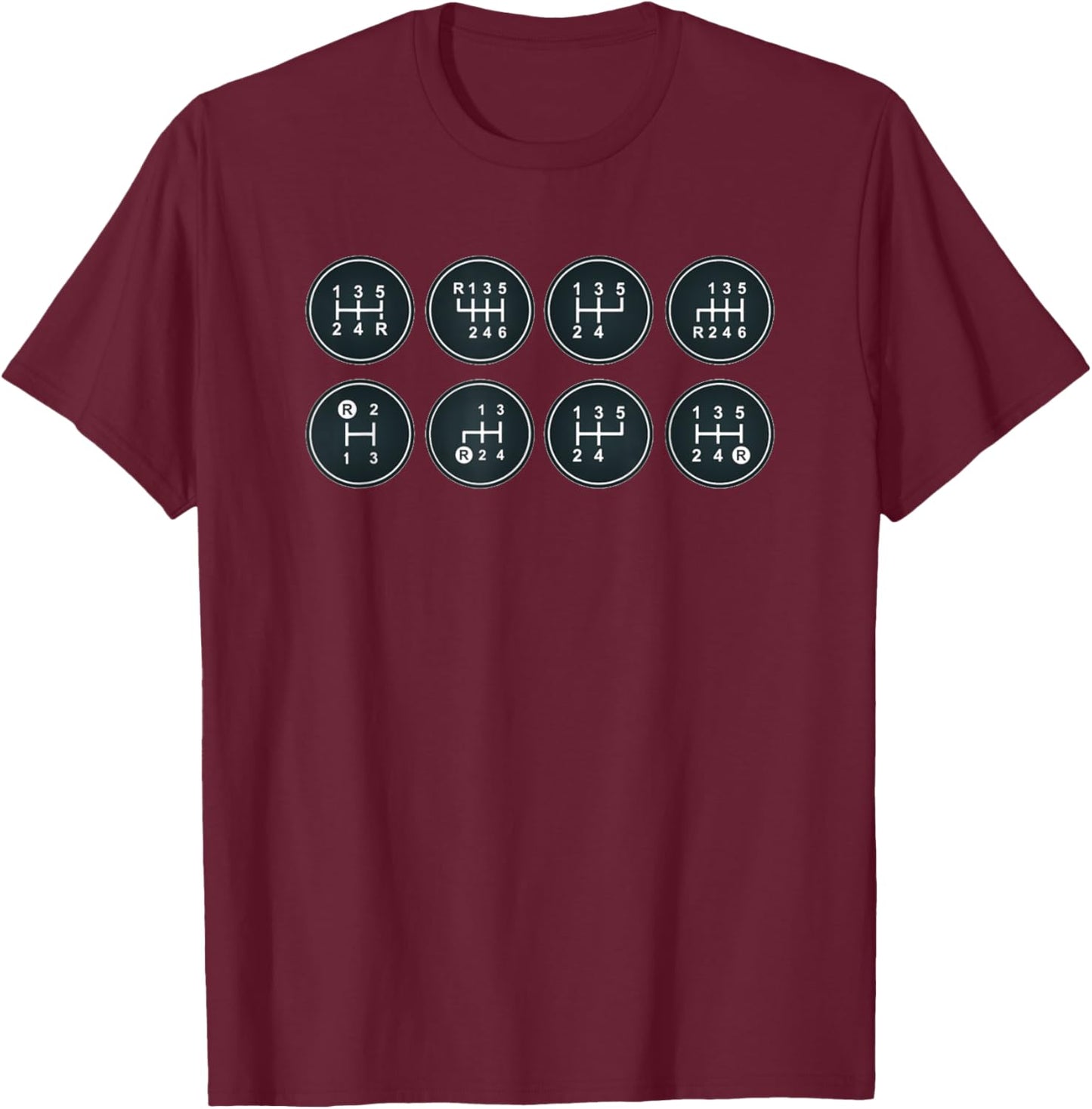 Car Gear Shift - For Car Lovers & Mechanics T-Shirt - T-Shirt | Maroon