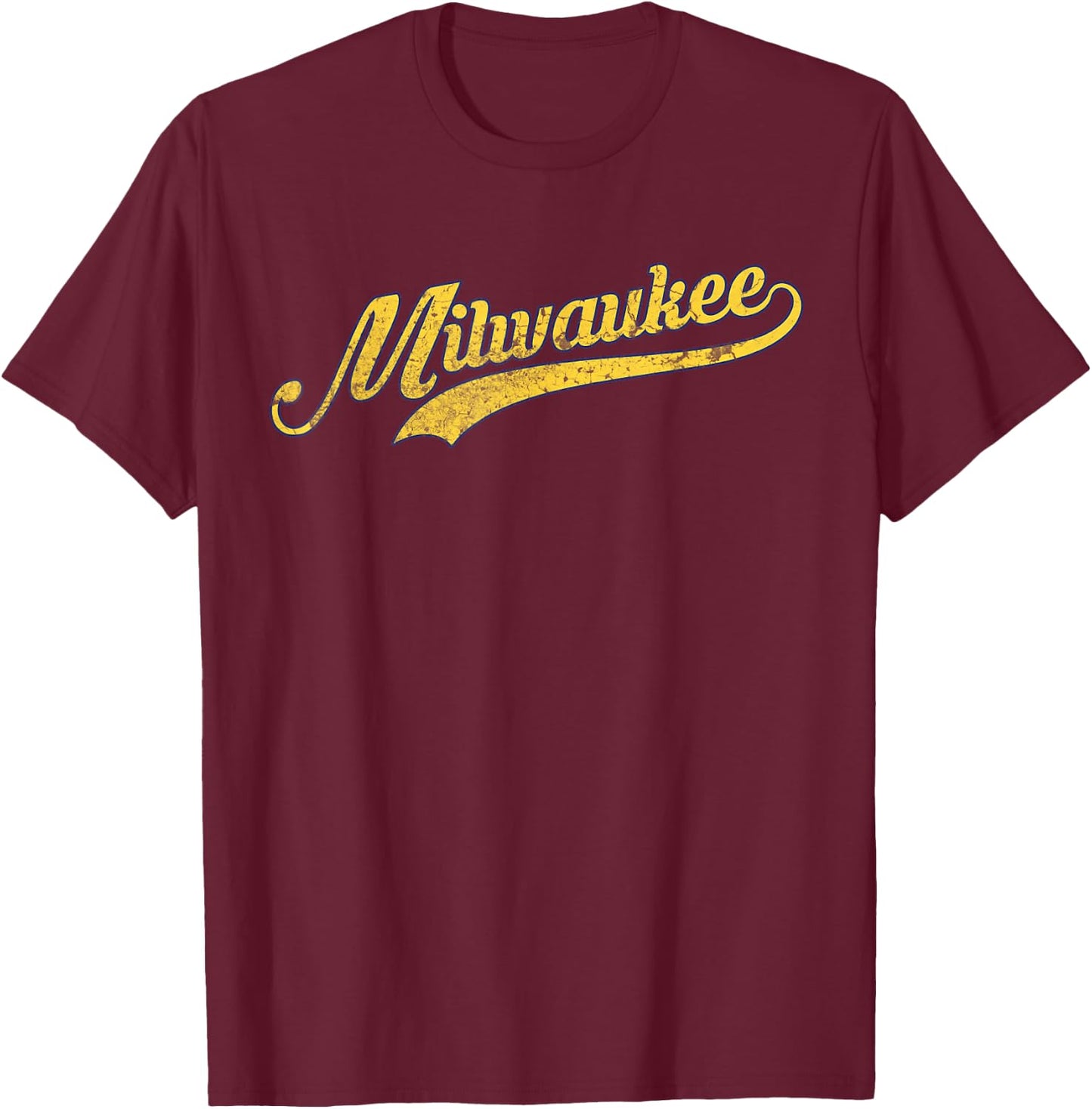 Milwaukee Baseball classic vintage T-Shirt - T-Shirt | Maroon