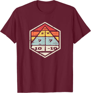 Retro badge shuffleboard board T-Shirt - T-Shirt | Maroon