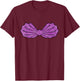 Mermaid purple Sea shell Bra The Mermaid Looks Like Me T-Shirt - T-Shirt | Maroon