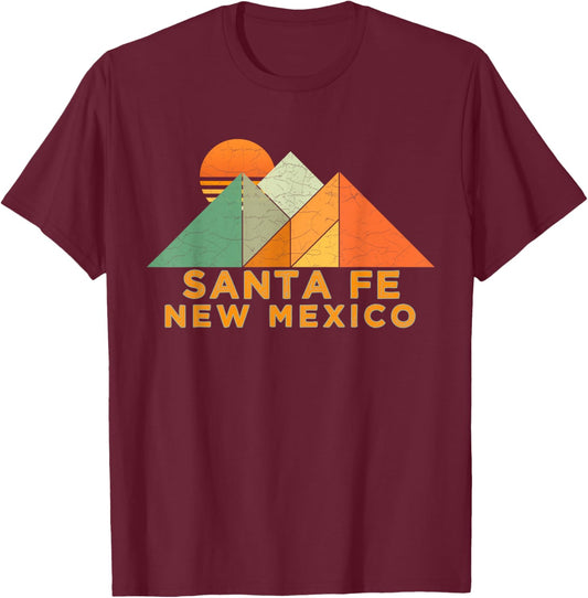 Retro Vintage Santa Fe Shirt T-Shirt - T-Shirt | Maroon