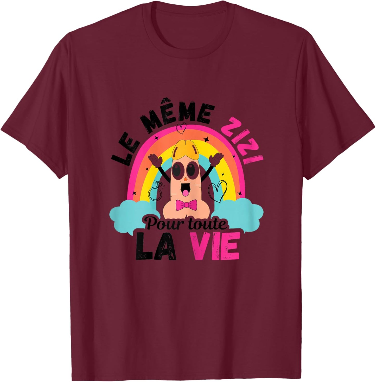 The same zizi for all life T shirt EVJF Funeral Life , white, Female X-Small T-Shirt - T-Shirt | Maroon