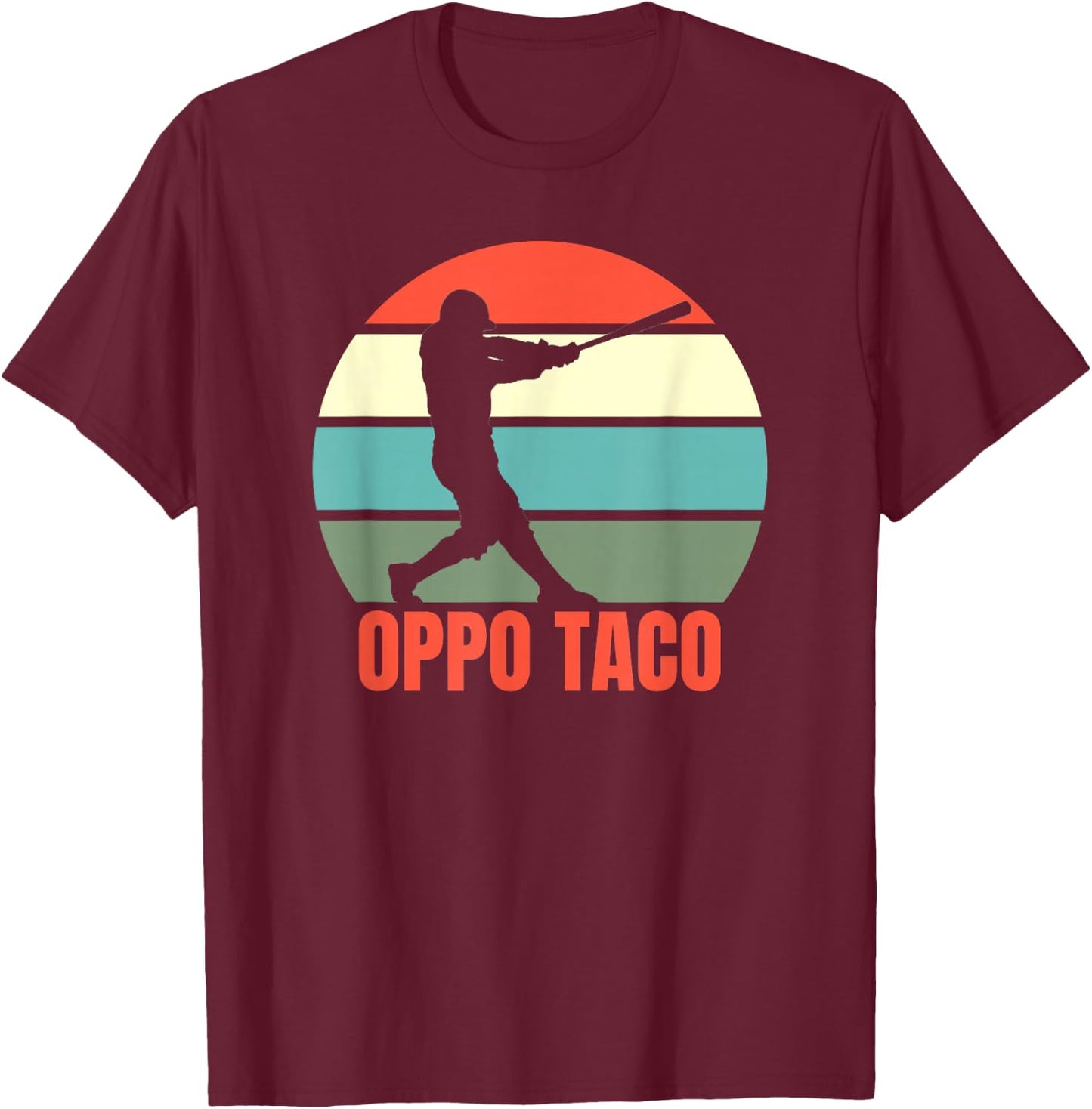 Oppo Taco Baseball T-Shirt - T-Shirt | Maroon