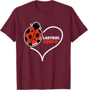 Ladybug Costume Women Ladybug Squad T-Shirt - T-Shirt | Maroon