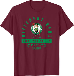 NBA 2026 Playoffs Mantra Celtics Over The Rainbow T-Shirt - T-Shirt | Maroon