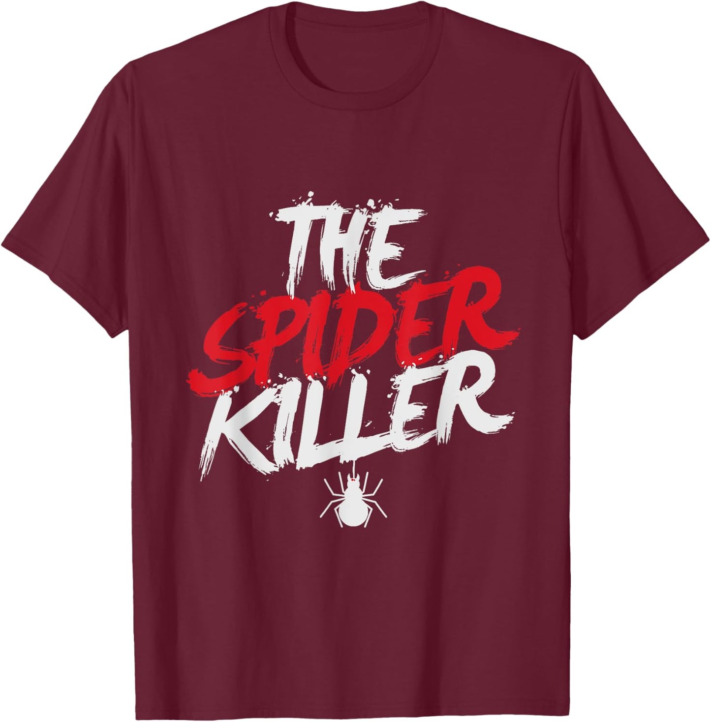 Creepy Spiders Halloween Shirt Trick Treat Cobweb Killer Boo T-Shirt - T-Shirt | Maroon