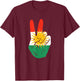 Proud Kurds Kurdistan Kurdische Flagge Peace , black T-Shirt - T-Shirt | Maroon