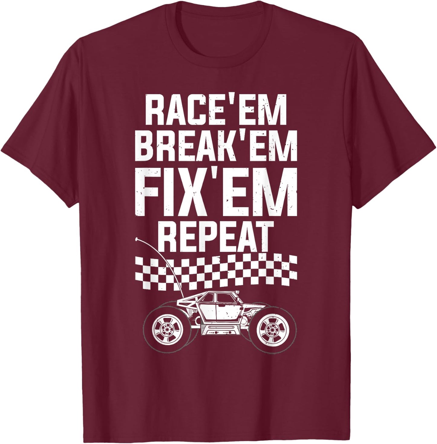 Best RC Car Art Women RC Racer RC Car Fan RC Racing T-Shirt - T-Shirt | Maroon