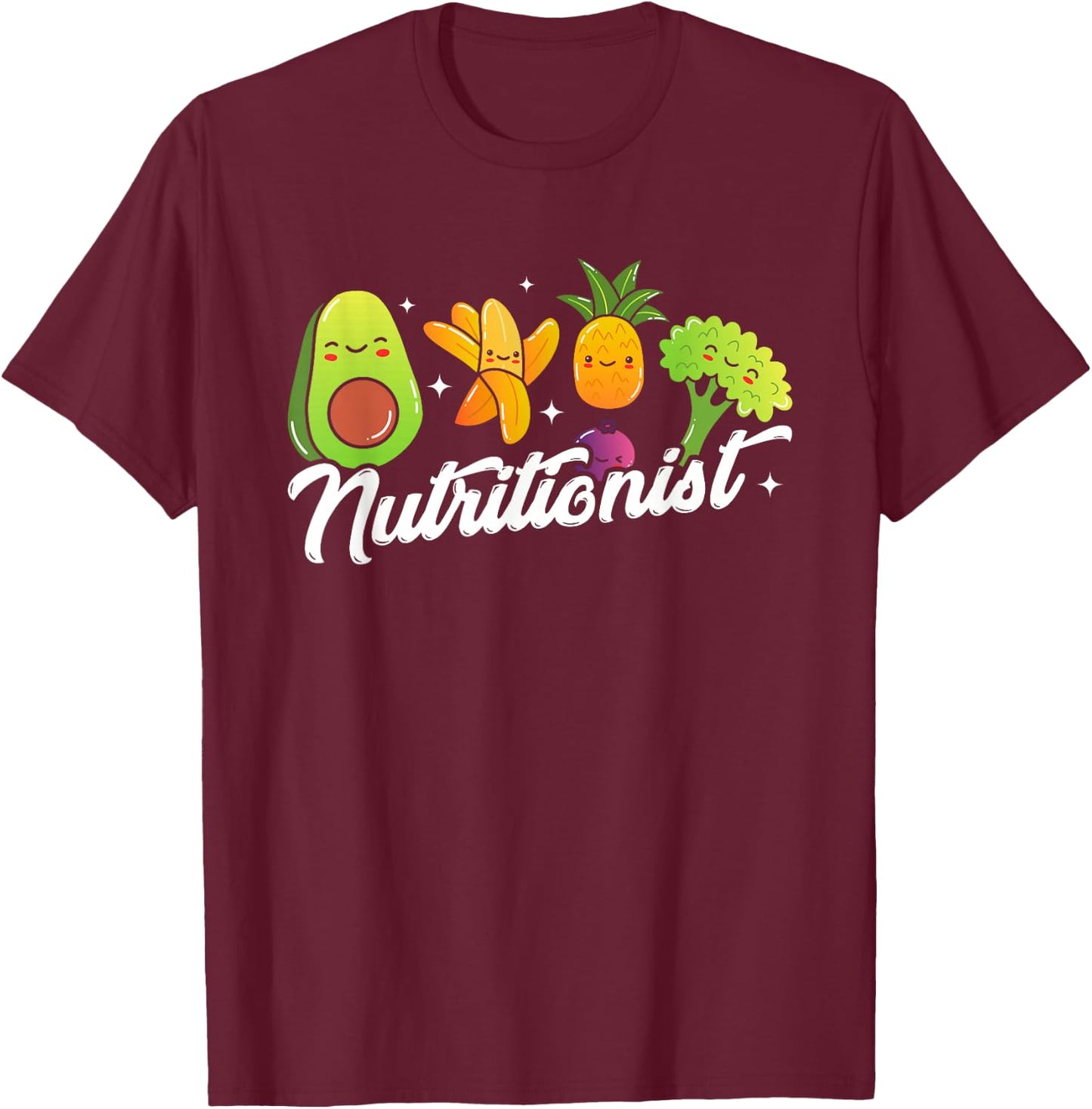 Nutritionist | Dietician Vegetables | Nutrition Dietitian T-Shirt - T-Shirt | Maroon
