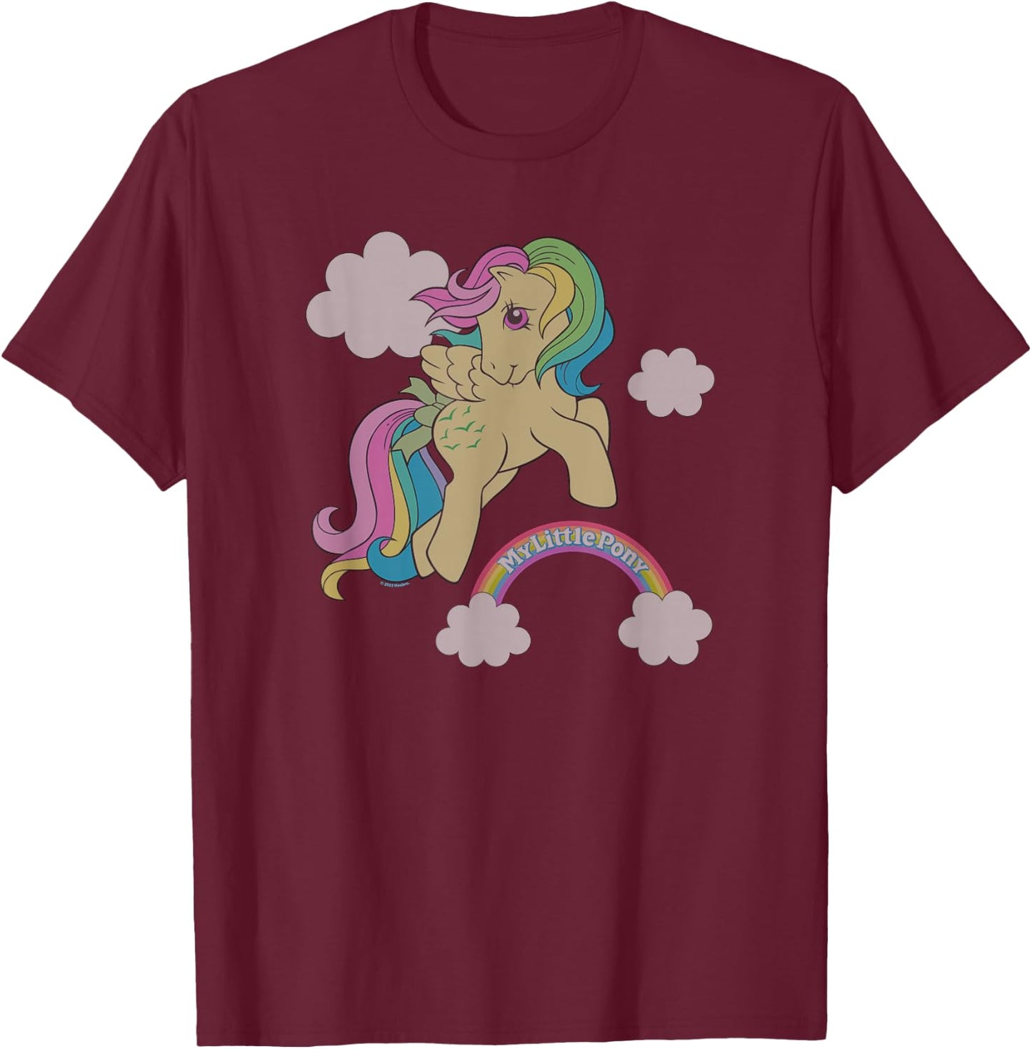 My Little Pony Retro Rainbow Skydancer Pegasus Flight T-Shirt - T-Shirt | Maroon