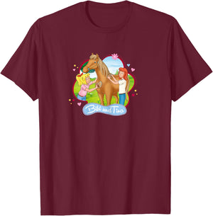Bibi & Tina - Pferde Sommer T-Shirt - T-Shirt | Maroon
