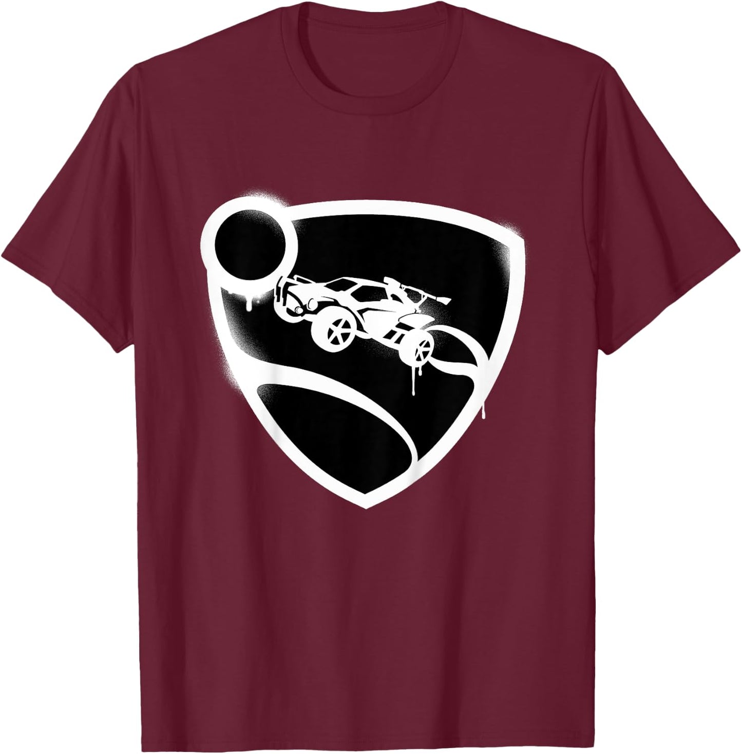 Kids Rocket League Logo Spray Painted Children's , Blue, 2 T-Shirt - T-Shirt | Maroon