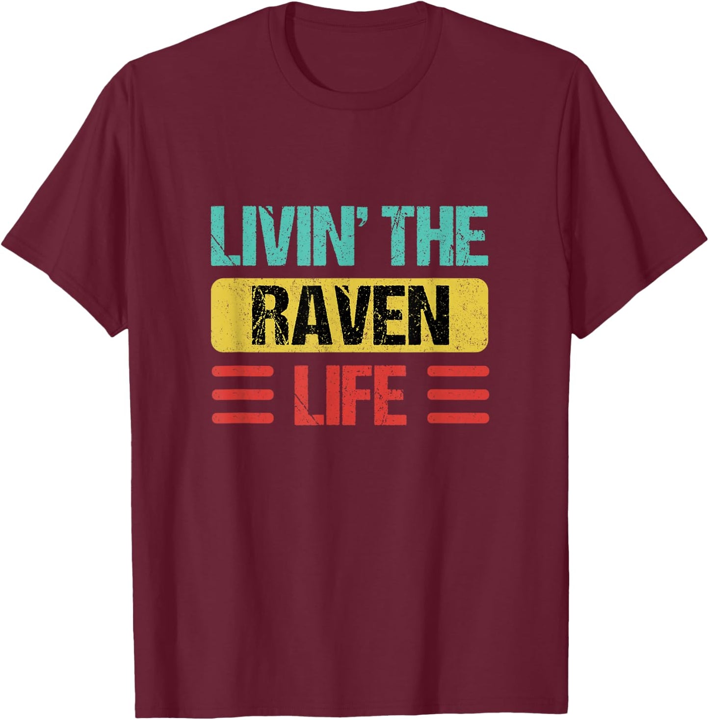Raven Name T-Shirt - T-Shirt | Maroon