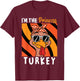 I'm The Princess Turkey Thanksgiving Turkey Kids Girls T-Shirt - T-Shirt | Maroon