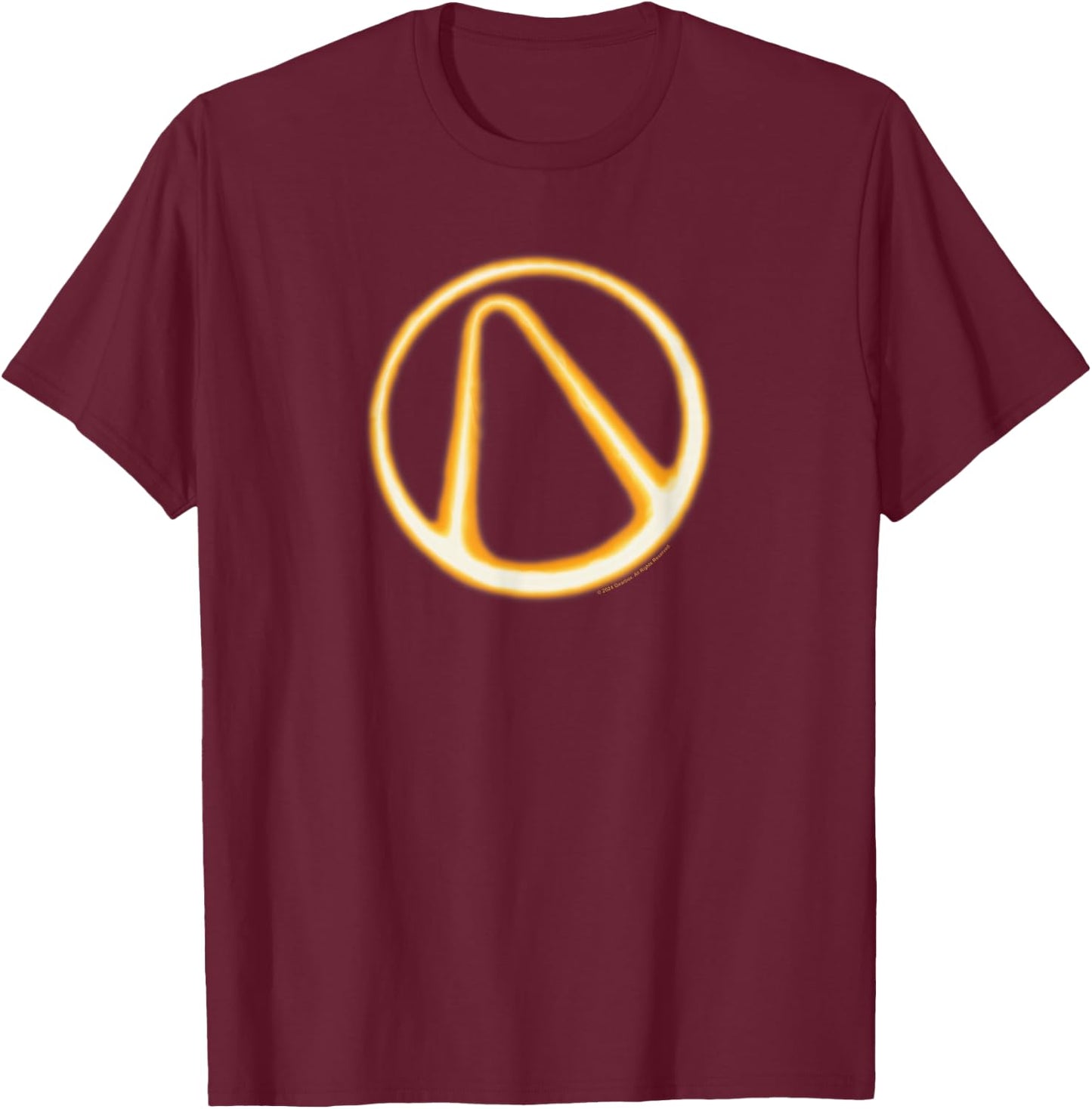Borderlands Vault Hunter Symbol Gaming T-Shirt - T-Shirt | Maroon