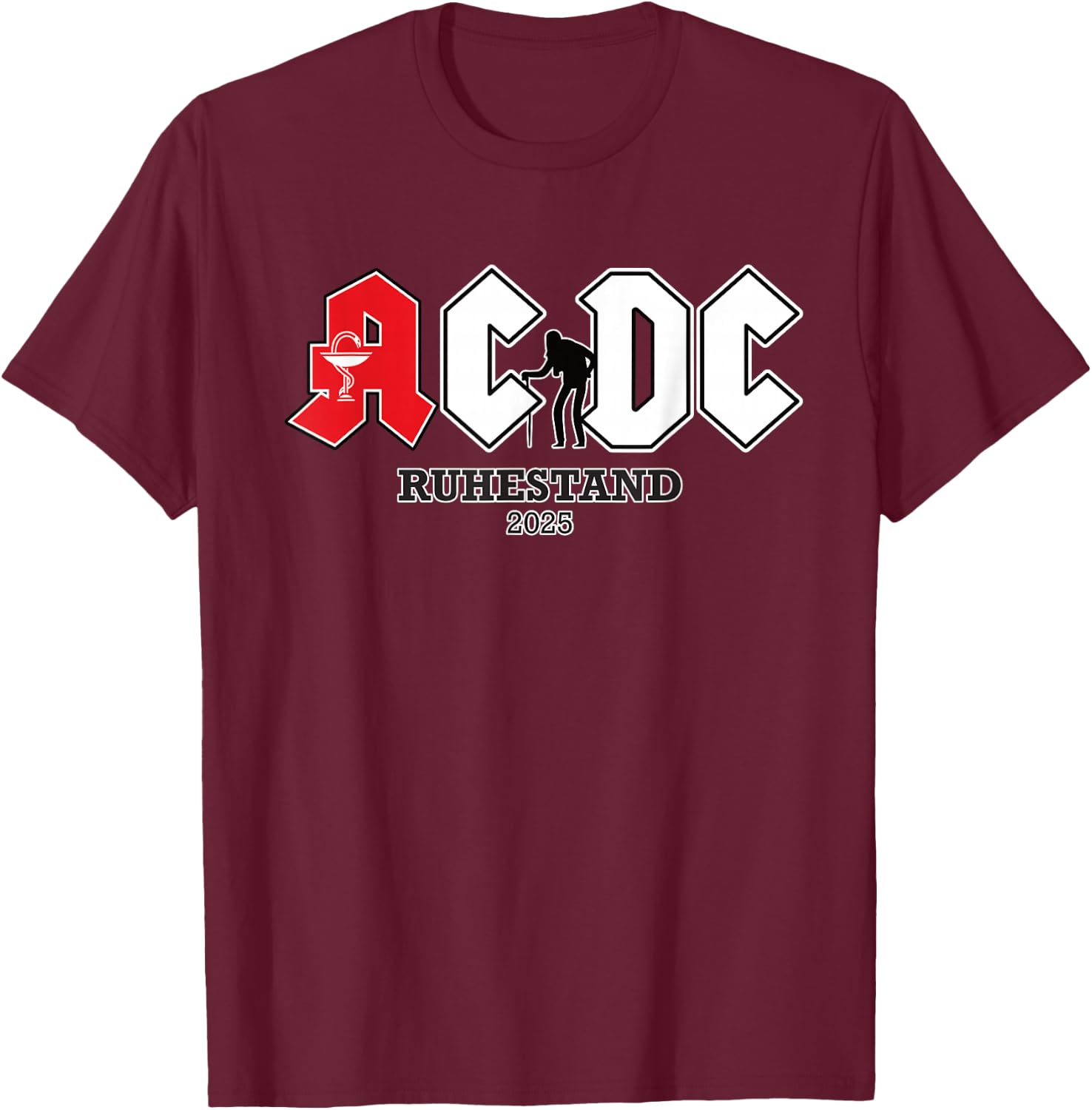 Men's Retirement 2025 Funny Retirement Men's , black T-Shirt - T-Shirt | Maroon