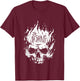 The Offspring Official White Skull Logo , Black T-Shirt - T-Shirt | Maroon