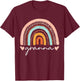 Women Funny Rainbow Granna Mothers Day T-Shirt - T-Shirt | Maroon