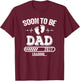 Soon to Be Dad 2027 Loading for Pregnancy Announcement T-Shirt - T-Shirt | Maroon
