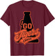Go Cheer Tigers Football T-Shirt - T-Shirt | Maroon