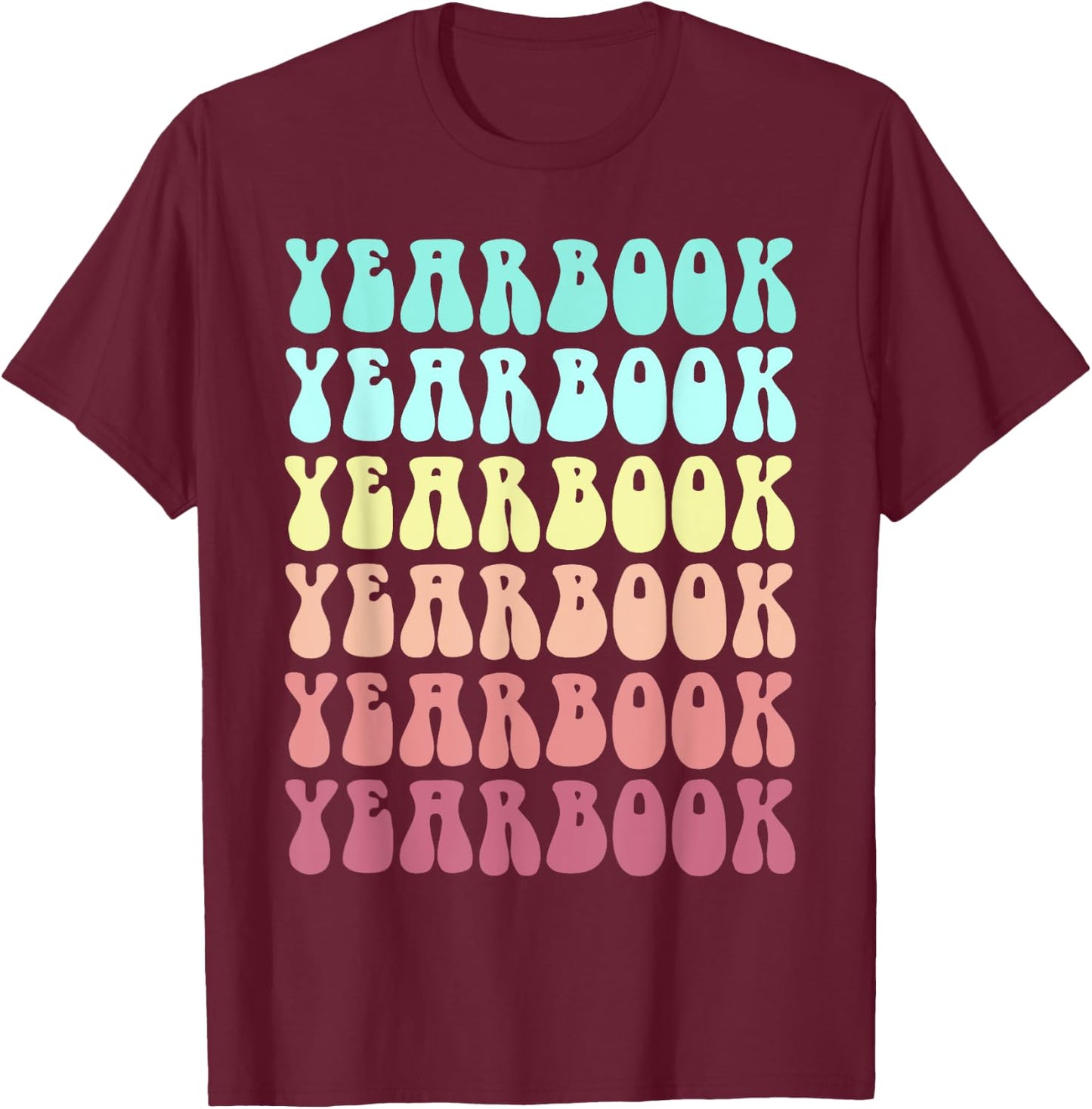 Retro YEARBOOK Team Literary Club School Publication Ninja T-Shirt - T-Shirt | Maroon